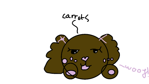 carrots tho chocolate dog by Little_Lilac990