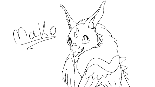 Mako the dragon by Redpienarwhal