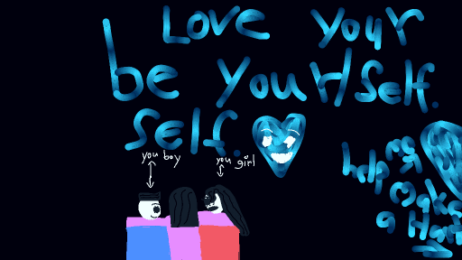 Love yourself and be yourself by ariapinkprincess101