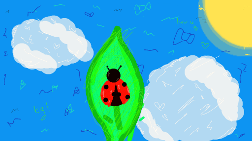Ladybug on leaf by Lisarobo123