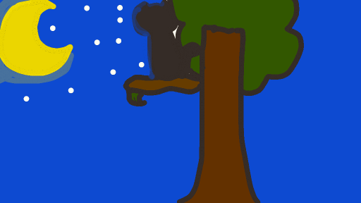 cat and stars by polaar344