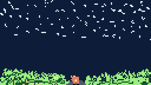 Fox in the dark with a shooting star by AddyGirl0330