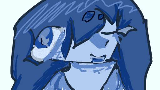 Blue >:3 by LavenderbunnieYT