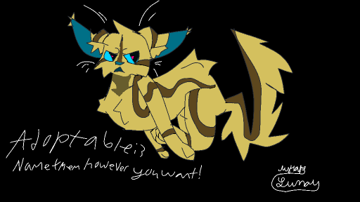 Cat adoptable! Warrior cats oc OR other! by Bbbdav14
