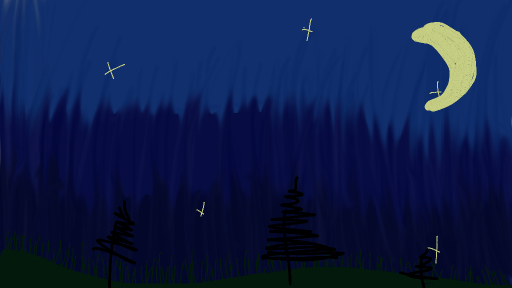 Moon sky by Kadeecat26