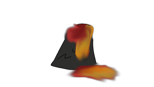 Orange's Volcano by Sillygooberzehe