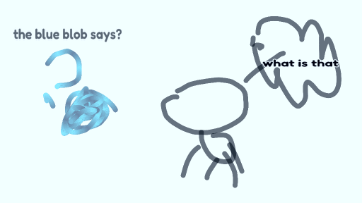god of blue blobs by idkol07