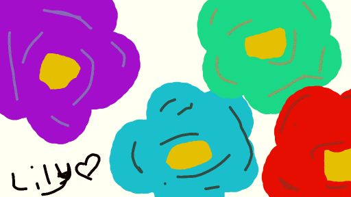 colorful flowers by lily858354