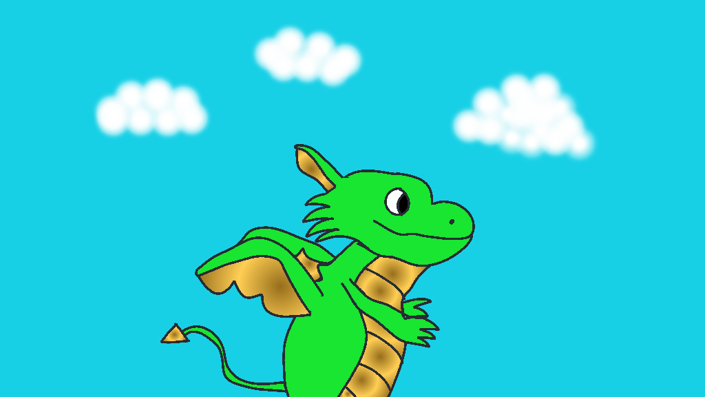 Baby Dragon Learns to Fly