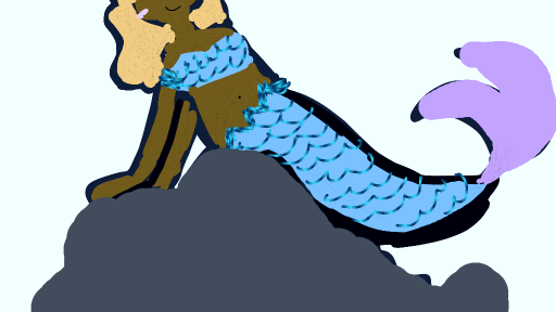 Blue mermaid by Marley_Moos3