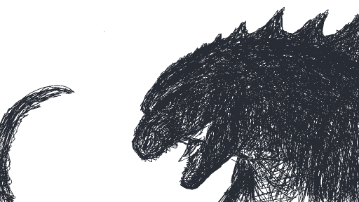 Godzilla 2014 sketch by PedroRobloxFan