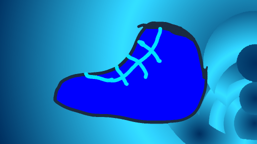 Blue shoe by FlossinBossin7