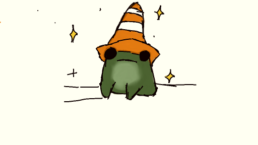 Traffic cone frog by Mena10022014